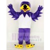 Purple Night Hawk with White Vest Mascot Costume School 