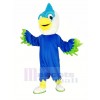 Royal Blue Head Bird Mascot Costume Animal