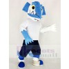 Realistic Swordfish with Black Pants Mascot Costume Cartoon	