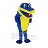 Royal Blue Crocodile Alligator Mascot Costume