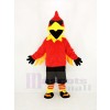Rock Rooster with Black Trousers Mascot Costume Cartoon