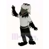 Black Eagle Falcon with Green Eyes Mascot Costume