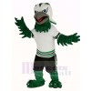 Green and White Eagle Falcon Mascot Costume
