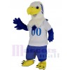 White Head Falcon Eagle in White T-shirt Mascot Costume