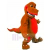 Brown Dinosaur Mascot Costume Cartoon