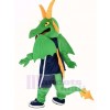 Green and Orange Dragon Mascot Costume