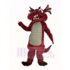 Wine Color Dragon Mascot Costume