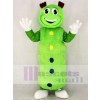 Cute Green Caterpillar Mascot Costume Cartoon