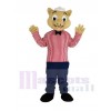 Waiter Pig Mascot Costume Animal
