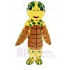 Brown and Yellow Sea Turtle Mascot Costume Animal