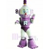 Light Purple Robot Plush Adult Mascot Costume College  