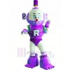 Purple Robot Plush Adult Mascot Costume College  