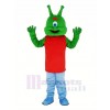 Green Alien Mascot Costume Cartoon	
