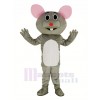 Gray Mouse with Red Nose Mascot Costume