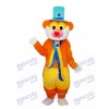 Flower Hat Rat Mascot Adult Costume