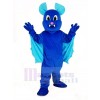 Blue Flying Bat Mascot Costume Animal