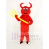 Cute Red Devil Mascot Costume Cartoon	