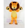 Funny Orange Lion Adult Mascot Costume School	