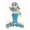 Blue Mermaid Mascot Costume Cartoon