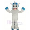 Unicorn with Blue Mane Mascot Costume Cartoon
