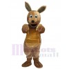 Long Hair Brown Kangaroo Mascot Costume Animal 