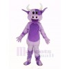 Purple Cow Mascot Costume Animal