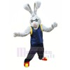 Power Rabbit Mascot Costumes Cartoon	