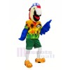 Fashion Parrot with Blue Hat Mascot Costumes Animal