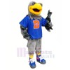 Hawk with Blue T-shirt Mascot Costumes Animal