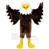 Smiling Brown Eagle Mascot Costumes Animal