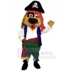 Pirate Brown Dog Mascot Costumes Cartoon