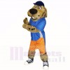 Sport Dog with Blue Hat Mascot Costumes School