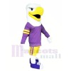 Eagle with Purple Suit Mascot Costumes Animal