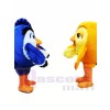 College Blue and Yellow Bird Mascot Costumes