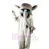Grey Elephant with Big Eyes Mascot Costumes Cartoon	