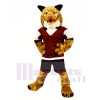 Strong Brown Wildcat Mascot Costumes Animal