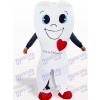 White Tooth Cartoon Adult Mascot Costume