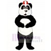 Peter Panda with Hat Mascot Costume