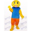 Brown And Blue Doll Adult Mascot Costume