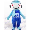 Blue Round Head Doll Cartoon Adult Mascot Costume