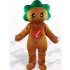 Deep Brown Leaf Flower Plant Adult Mascot Costume