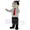 Red Tie Office Boy Business Man Mascot Costumes People