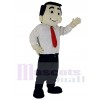 Red Tie Office Boy Business Man Mascot Costumes People