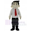 Red Tie Office Boy Business Man Mascot Costumes People