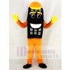 Orange Auto Tyre Cab Tire Mascot Costume Cartoon