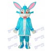 Easter Blue Rabbit in Padded Coat Mascot Adult Costume