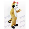 Pink Ears Raccoon Adult Mascot Costume