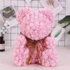 Light Pink Rose Teddy Bear Flower Bear Best Gift for Mother's Day, Valentine's Day, Anniversary, Weddings and Birthday