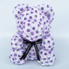 Newstyle Purple Rose Teddy Bear Flower Bear Best Gift for Mother's Day, Valentine's Day, Anniversary, Weddings and Birthday