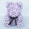 Newstyle Purple Rose Teddy Bear Flower Bear Best Gift for Mother's Day, Valentine's Day, Anniversary, Weddings and Birthday